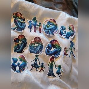 🌲BUY 1 GET 1 FREE 🌲Colorful Family-Themed Stickers